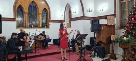 أمسية ترانيم ميلادية بعنوان الى بيت لحم في كنيسة عمانوئيل الانجيلية بالرملة 